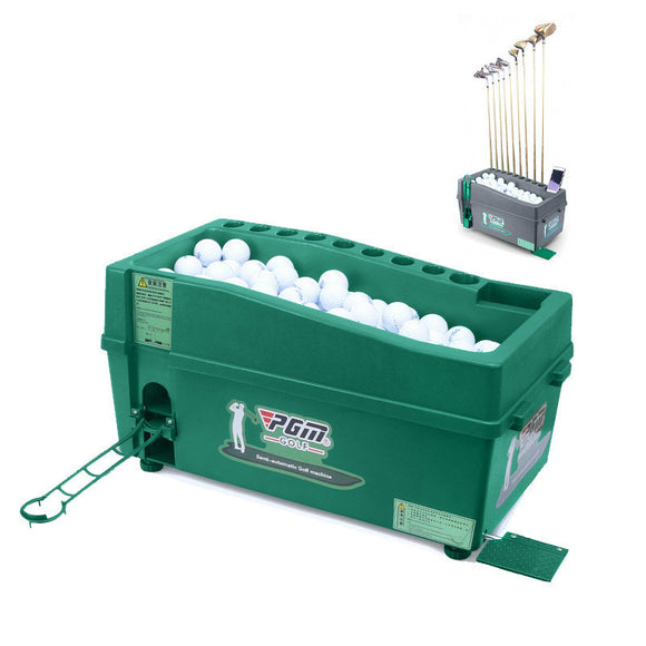 Semi-automatic Golf Ball Machine Automatic Golf Ball Dispenser With Golf Clubs Holder ABS Material Golf Training Service Machine