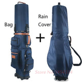 Golf Club Pulley Bag Airplane Multifunctional Tug Standard Bag Big Capacity with Password Cart and Rain Cover Caddy Viation Bag